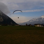 Wetterfenster ideal ausgenutzt, Gleitschirmschulung in Interlaken am 24.1.15